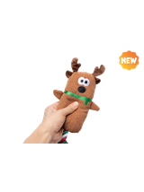 UNIQ PETS PLUSZOWA ZABAWKA DLA PSA SQUEAKIES szarpak renifer z piszczałką 40cm