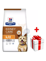 HILL'S PD Prescription Diet Canine k/d 4kg + niespodzianka dla psa GRATIS!