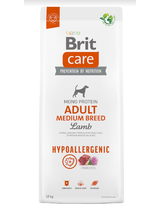 BRIT CARE Dog Hypoallergenic Adult Medium Breed Lamb 12kg