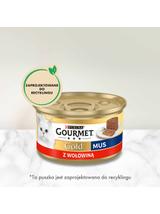 Purina Gourmet Gold mus z wołowiną 85g