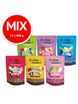 DOLINA NOTECI SUPERFOOD MIX SMAKÓW 12 x 300g  -karma mokra dla psa