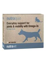 NUTRAVET Nutraquin For Dogs & Cats 45kaps- zapewnia szybkie wsparcie dla zwierząt cierpiących na sztywność stawów