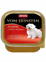 ANIMONDA Dog Vom Feinsten Junior smak: wołowina z drobiem 6 x 150g