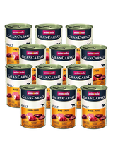 ANIMONDA GranCarno Adult Dog smak: Wołowina + Indyk  12 x 400g