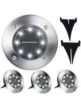 4x lampki solarne gruntowe led