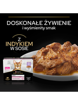 PRO PLAN Delicate Digestion Mokra karma dla kotów z indykiem w sosie 10x85g