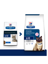 HILL'S PD Prescription Diet Feline z/d Food Sensitivities 1,5kg/Opakowanie uszkodzone (8755) !!!!