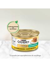 Purina Gourmet Gold Savoury Cake z kurczakiem i marchewką 72x85g