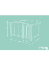 KERBL Buda dla psa Overview, 134 x 92 x 82 cm