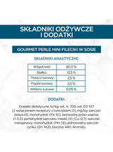 Purina Gourmet Perle Mini Fileciki w sosie Karma dla kotów 60x85g