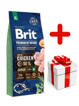 BRIT Premium By Nature Junior XL 15kg + niespodzianka dla psa GRATIS!