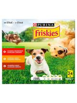 Friskies ADULT Dog wołowina, kurczak, jagnięcina w sosie 48x100 g