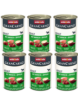 ANIMONDA GranCarno Adult Dog smak: Jeleń i jabłko 6x400g