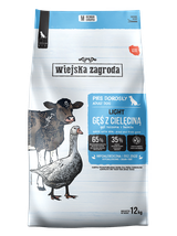 Wiejska Zagroda Karma sucha dla psa Light Gęsina z cielęciną (dorosły) 12kg