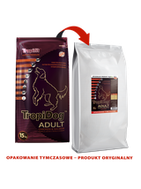 TROPIDOG Super Premium adult medium & large breed kurczak i łosoś 15kg/Opakowanie uszkodzone (9374) !!!