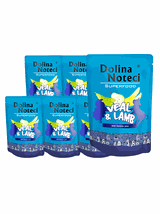 DOLINA NOTECI SUPERFOOD cielęcina i jagnięcina 10 x  300g - karma mokra dla psa