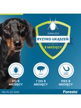ELANCO Foresto Obroża dla psów powyżej 8kg+ Cestal Dog Plus tabletki na odrobaczanie psów 2 sztuki