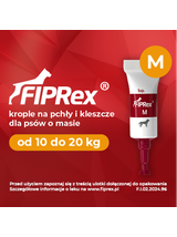 Fiprex M, 150 mg/2ml, roztwór do nakrapiania dla psów+ TRIXIE Szczypce do usuwania kleszczy 9cm