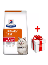 HILL'S PD Prescription Diet Feline c/d Urinary Stress 8kg + niespodzianka dla kota GRATIS!