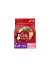 PURINA ONE Sensitive Medium/Maxi Karma dla dorosłych psów bogata w łososia z ryżem 4x2,5 kg