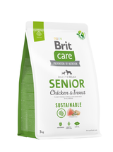 BRIT CARE Dog Sustainable Senior Chicken & Insect 3kg