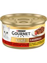 Purina Gourmet Gold z wołowiną i kurczakiem w sosie z pomidorami 24x85g