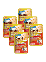 INABA Dashi Delights Delicate Flakes Chicken with Tuna & Salmon Recipe 6x40g