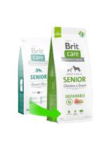 BRIT CARE Dog Sustainable Senior Chicken & Insect 12kg + niespodzianka dla psa GRATIS!