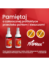 Fiprex Spray, 0,5 g/100 ml, roztwór na skórę dla psów i kotów (2szt)