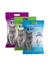 Premium Cat Żwirek Bentonitowy Zbrylający - Mix 3x5L