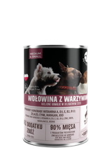 PetRepublic kawałki w sosie z wołowiną i warzywami 6x400g