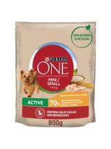 PURINA ONE Mini Active Kurczak, ryż - sucha karma dla psa - 800g /  / Opakowanie uszkodzone (8675) !!!