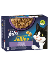 FELIX Sensation Jellies Karma dla kotów wybór smaków w galaretce 12x85g