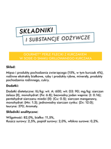Gourmet Perle Karma dla kotów fileciki w smakowitym sosie 340g (4 x 85g)