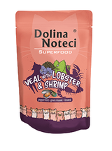 DOLINA NOTECI Superfood cielęcina z homarem i krewetkami saszetka 85g