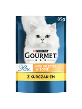 Purina Gourmet Perle Karma dla kotów mini fileciki w sosie z kurczakiem 26x85g