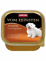 ANIMONDA Dog Vom Feinsten Junior smak: wątróbka drobiowa 22x150g