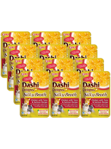 INABA Dashi Delights Silky Broth Chicken with Tuna & Salmon Recipe 12x40g