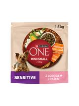 Purina One Sensitive Mini/Small Karma dla psów z łososiem i ryżem 1,5 kg