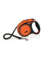 FLEXI Smycz oryginalna XTREME pomarańczowa M 5m do 35kg- taśma