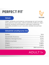 Perfect Fit™ - sucha karma pełnoporcjowa dla dorosłych kotów, bogata w kurczaka 7 kg
