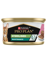 PRO PLAN Sterilised Wilgotny pasztet z łososiem i tuńczykiem Mokra karma dla kota 24x85g