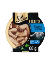 SHEBA Filets mokra karma dla kota z tuńczykiem w sosie 60g
