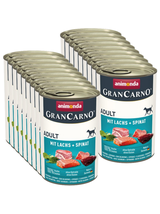 ANIMONDA GranCarno Adult Dog smak: Łosoś + szpinak 18x400g
