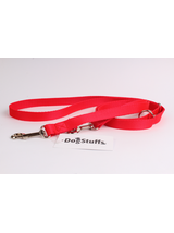 DogStuffs Smycz Regulowana – Czerwona 15mm/220cm