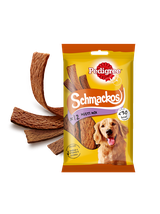 PEDIGREE Schmackos 36g - przysmak dla dorosłych psów, o smaku wołowiny, jagnięciny i drobiu