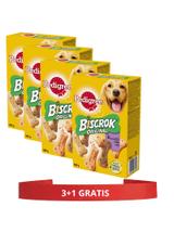 PEDIGREE® Biscrok™ Multi Mix 4x500 g – karma uzupełniająca dla dorosłych psów, o smaku kurczaka, wołowiny i jagnięciny