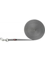 TRIXIE Smycz treningowa dla małych psów, taśma parciana, XS–S: 10m/10mm, bardzo lekka, grafit