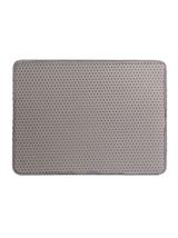 UNIQ PETS Wycieraczka pod kuwetę dla kota dwuwarstwowa szara 45x60 cm