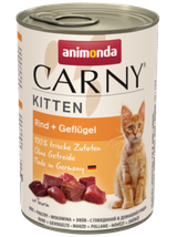 ANIMONDA Cat Carny Kitten smak: wołowina, drób 12x400g